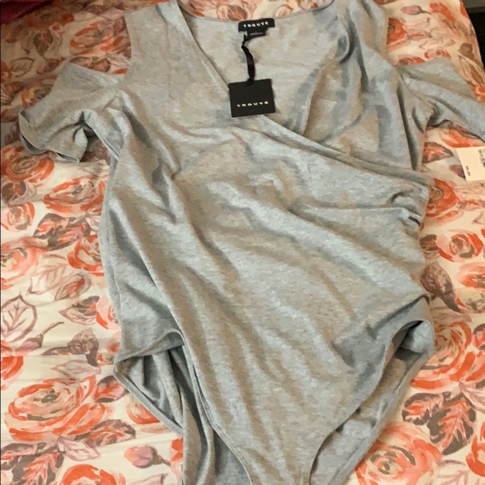 Trouve surplice bodysuit
